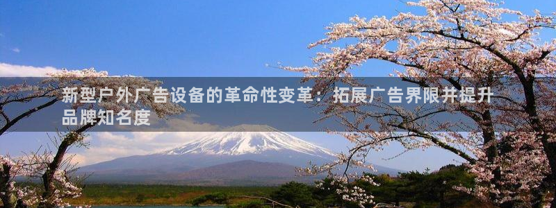 杏宇平台官网注册：新型户外广告设备的革命性变革：拓展广告界限并提升
品牌知名度