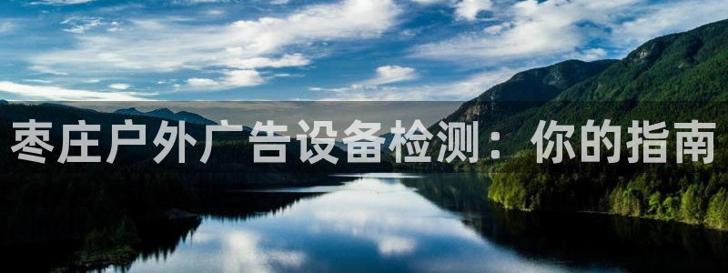 杏宇平台好吗：枣庄户外广告设备检测：你的指南