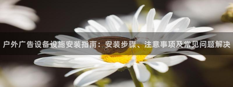杏宇平台代理多少钱：户外广告设备设施安装指南：安装步骤、注意事项及常见问题解决